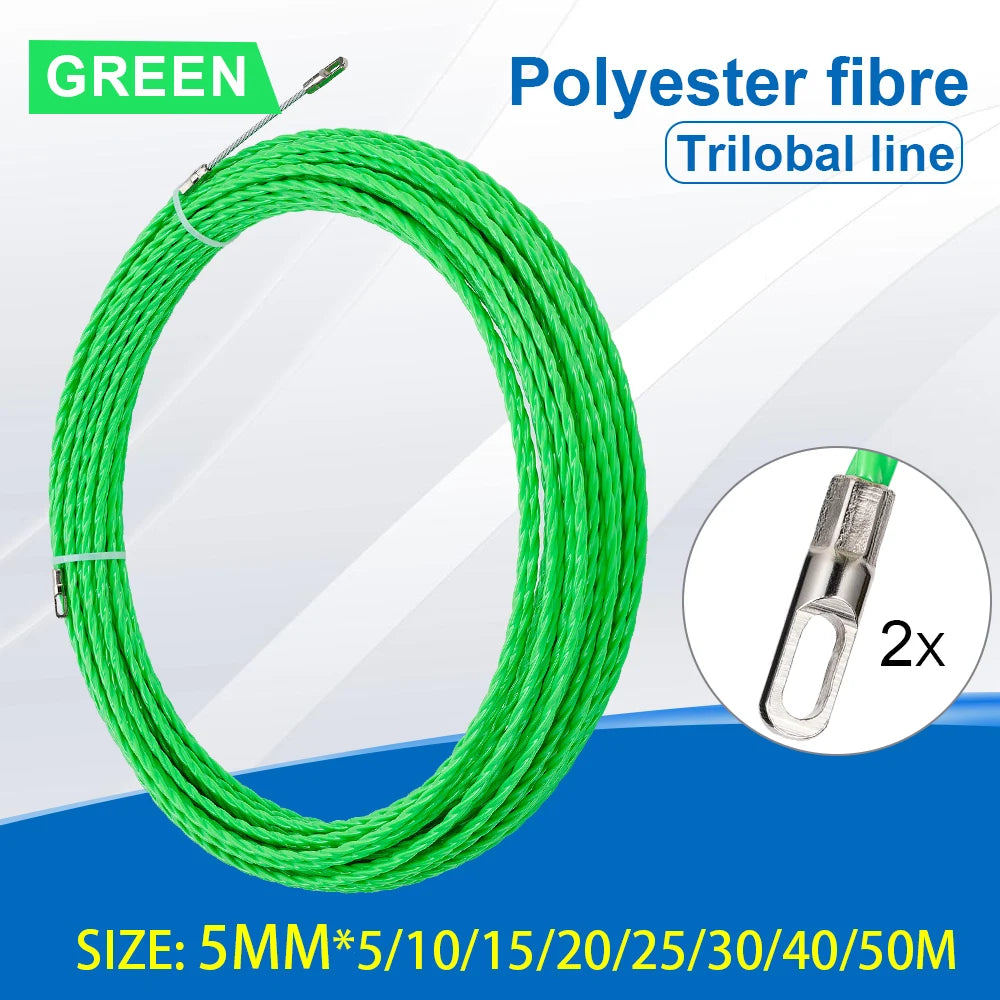 5MM Cable Guide Tape Puller - 5-50M Glass Fiber Wire Conduit Tool